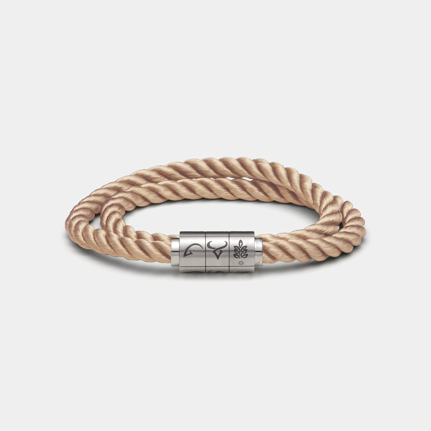 (mix&match)it! Armband "Jungfrau", Seide, coffee