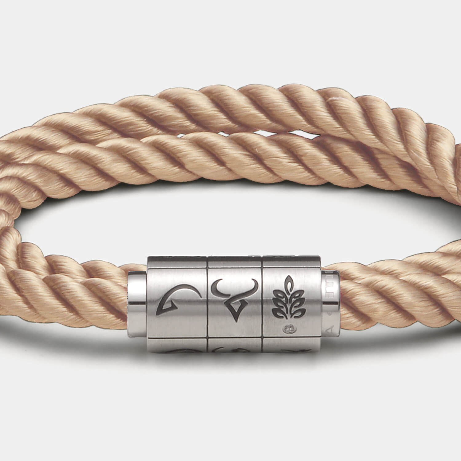 (mix&match)it! Armband "Jungfrau", Seide, coffee