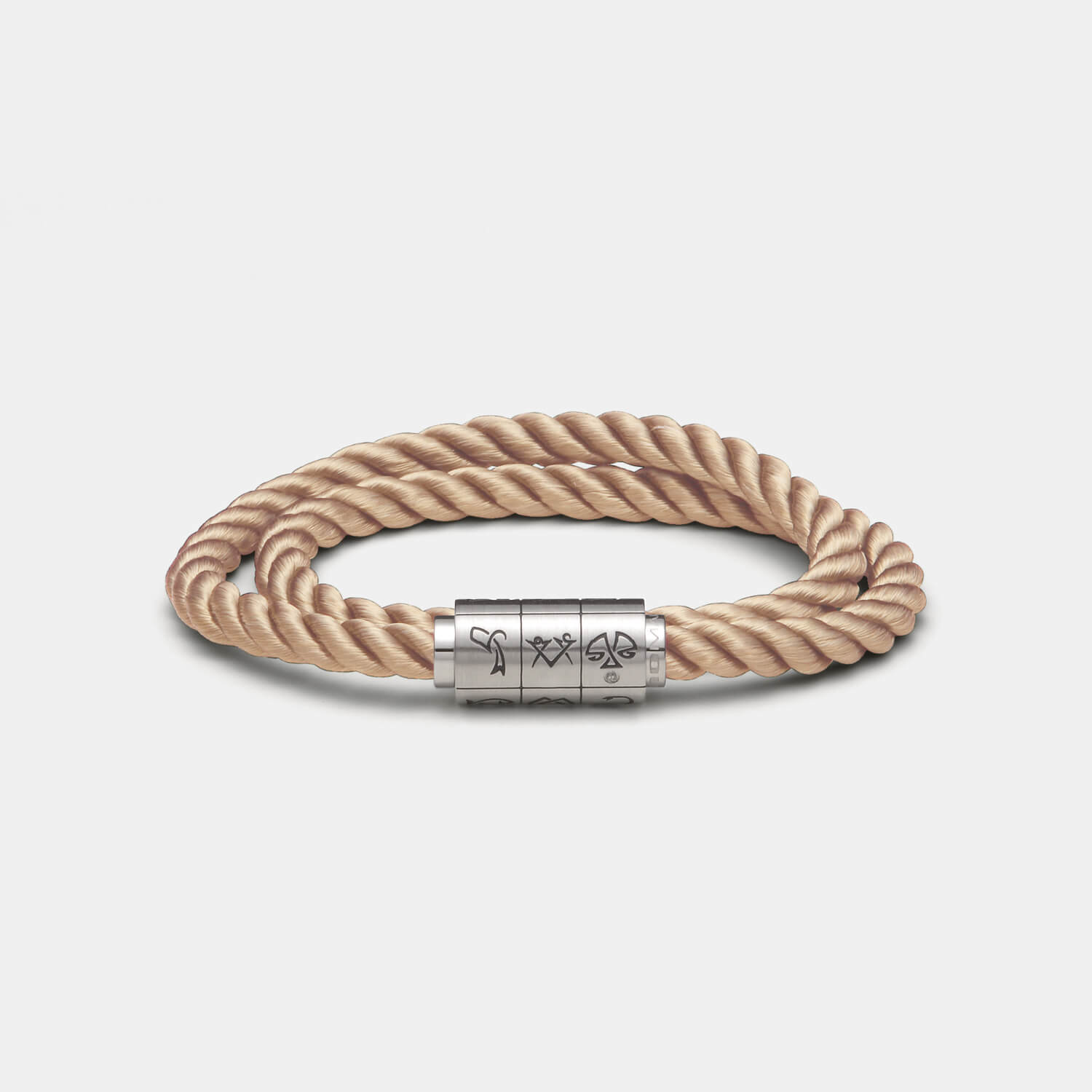 (mix&match)it! Armband "Jungfrau", Seide, coffee