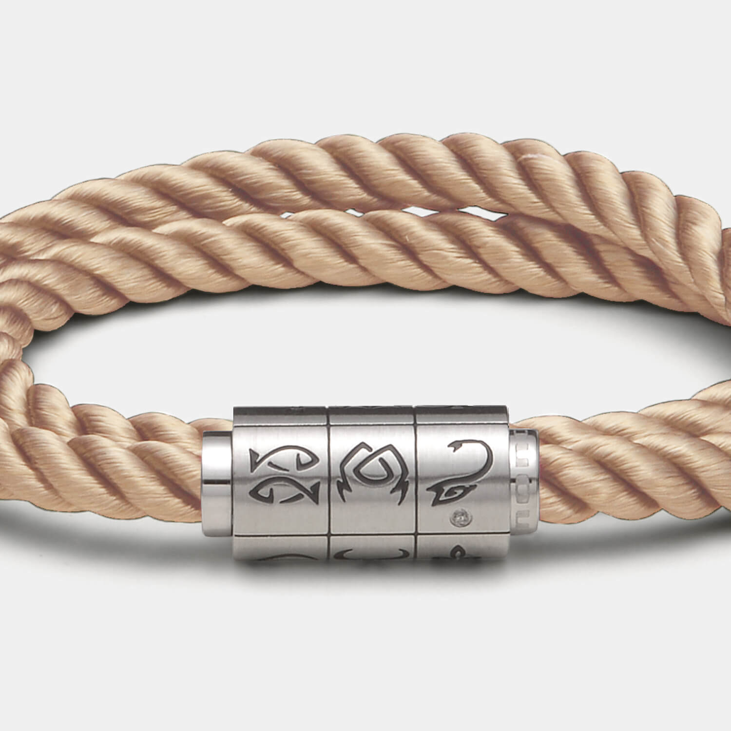 (mix&match)it! Armband "Jungfrau", Seide, coffee