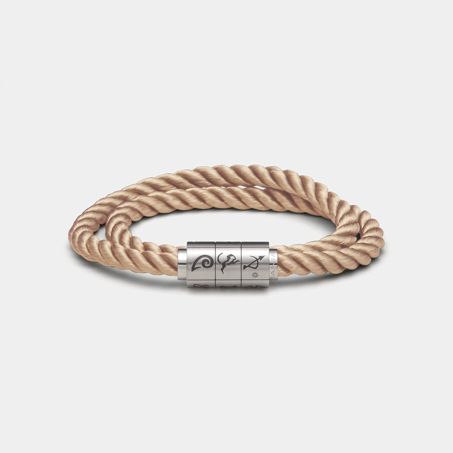 (mix&match)it! Armband "Jungfrau", Seide, coffee