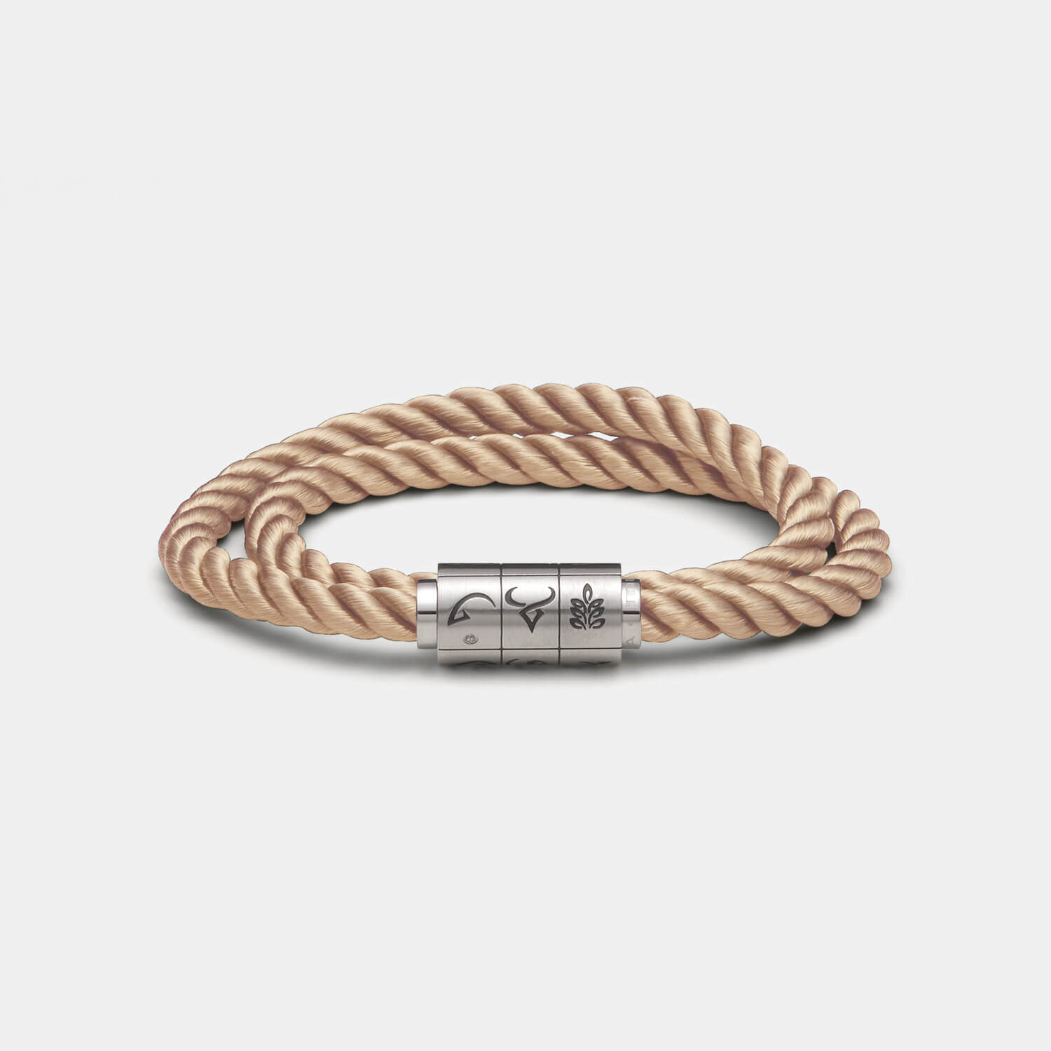 (mix&match)it! Armband "Jungfrau", Seide, coffee