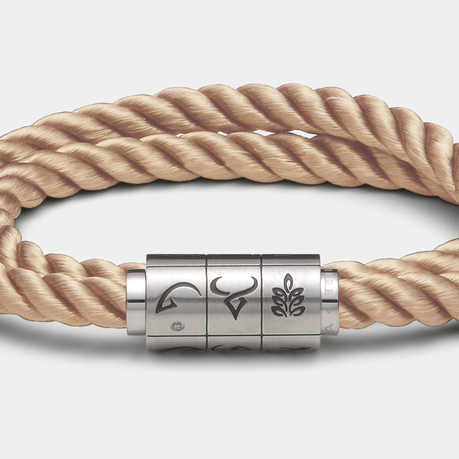 (mix&match)it! Armband "Jungfrau", Seide, coffee