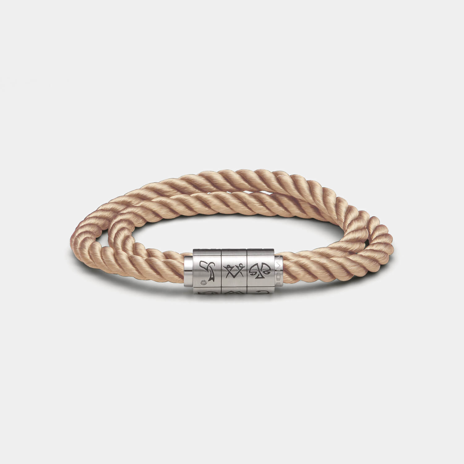 (mix&match)it! Armband "Jungfrau", Seide, coffee