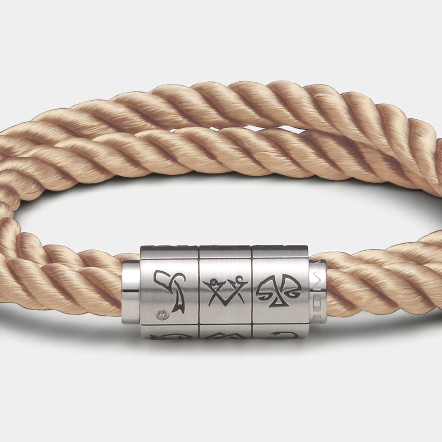 (mix&match)it! Armband "Jungfrau", Seide, coffee