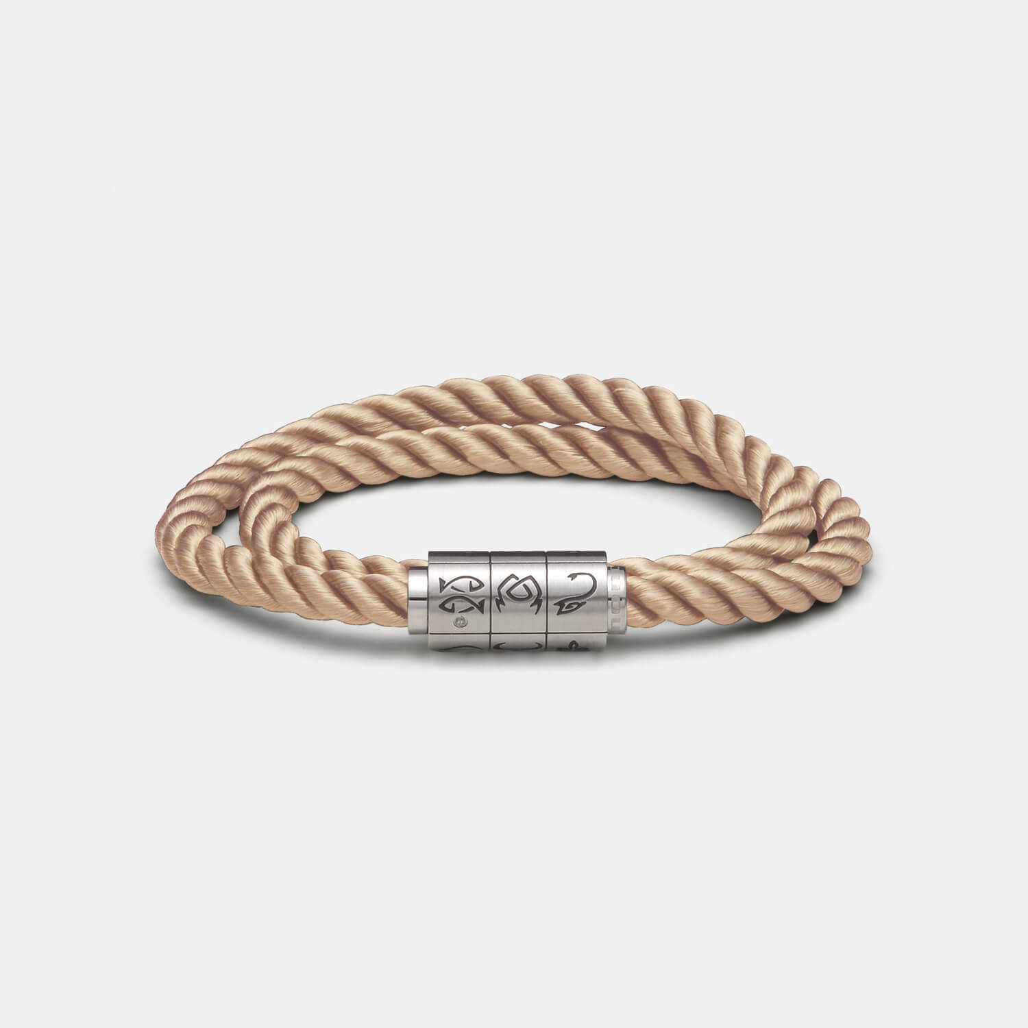 (mix&match)it! Armband "Jungfrau", Seide, coffee