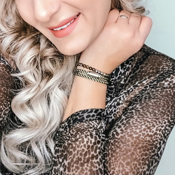 (mix&match)it! Armband, Seide, olive