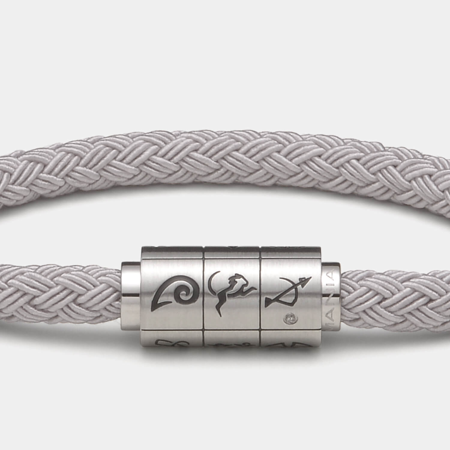(mix&match)it! Armband "Krebs", Textil, grau
