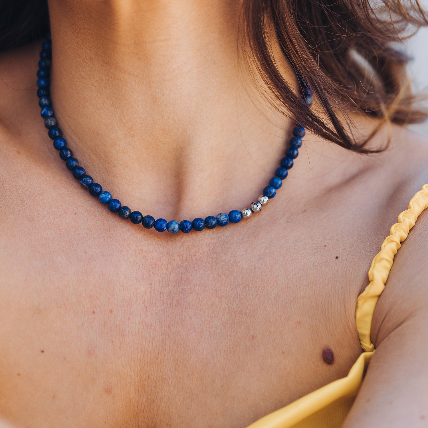 Halskette "Geborgenheit", Lapislazuli