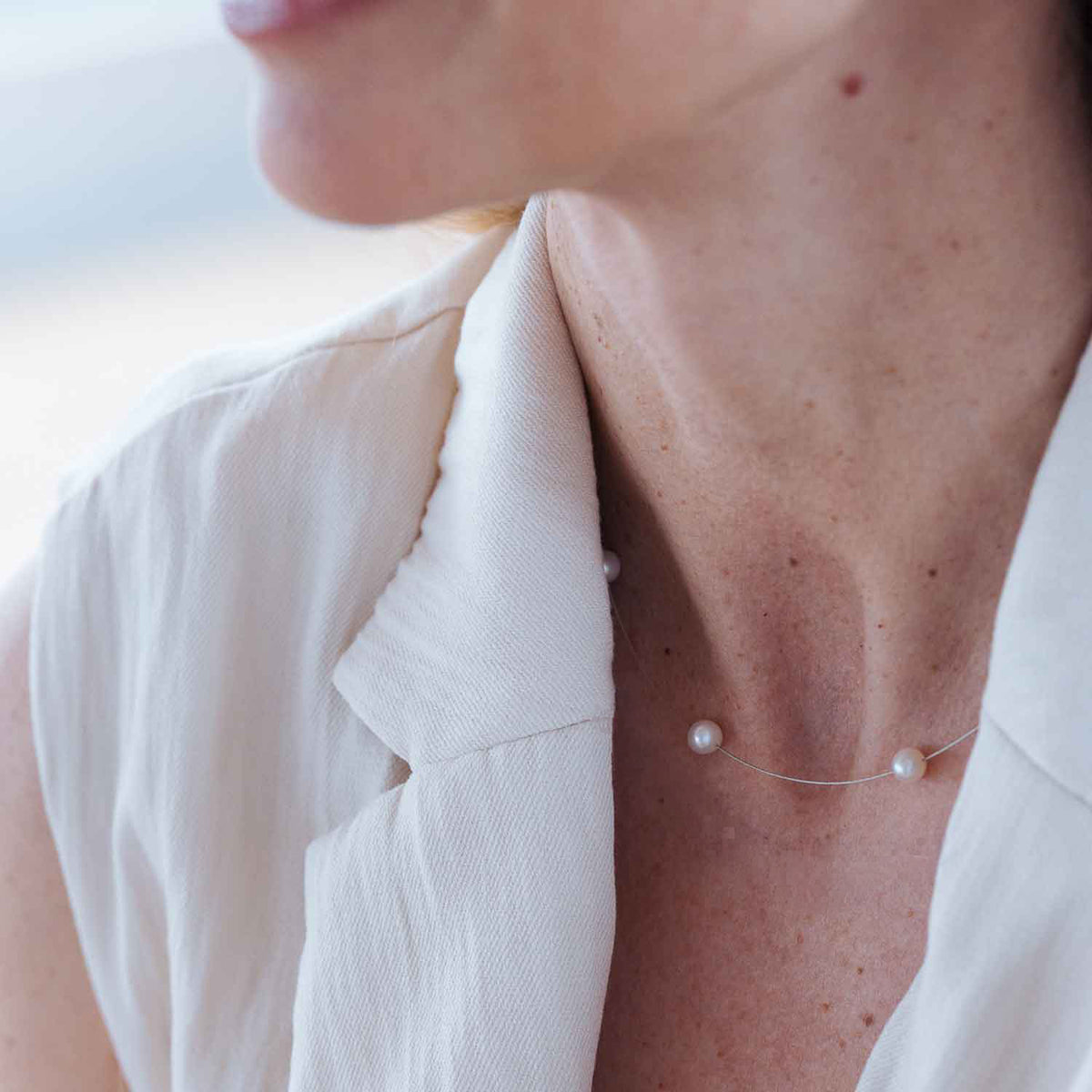 Sphere Collier, Süßwasserperlen