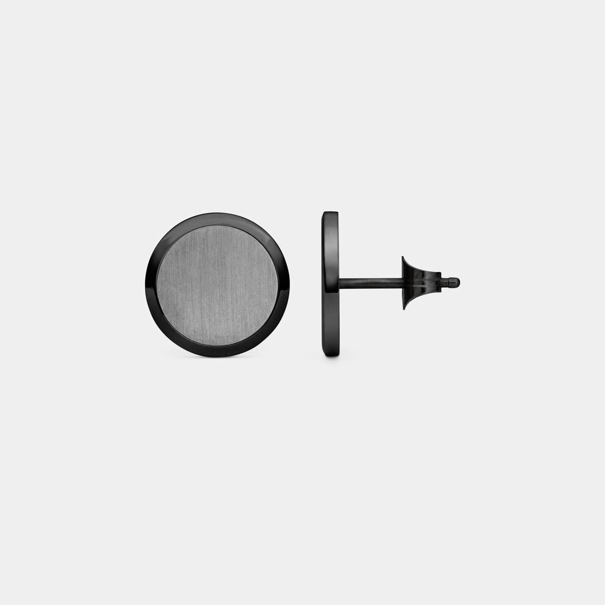 Schwarzer Orbis Ohrstecker (Paar)