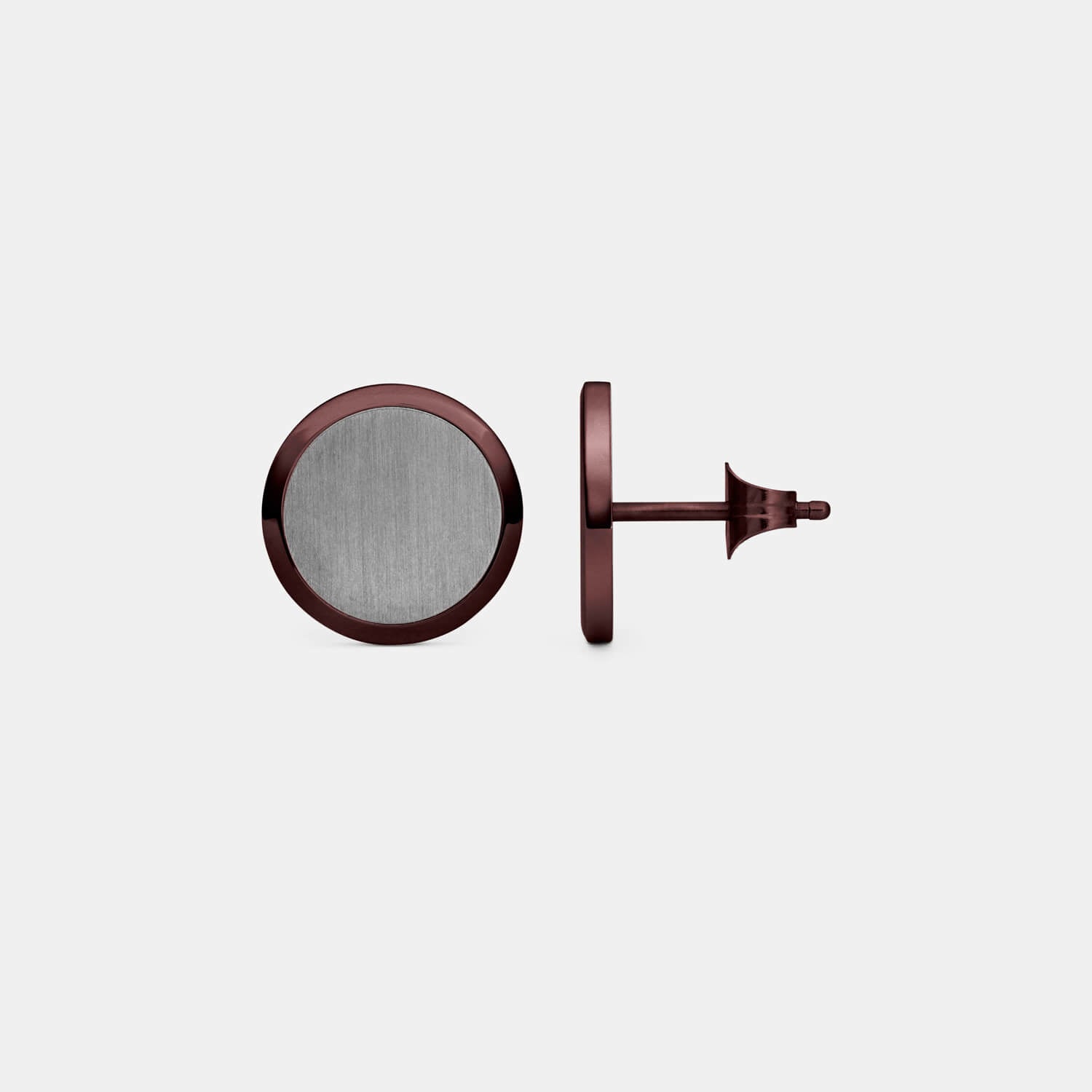 Brauner Orbis Ohrstecker (Paar)