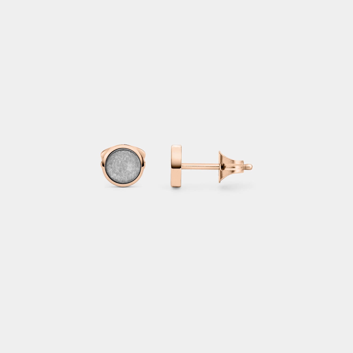 Kleiner, rosé Orbis Ohrstecker (Paar)
