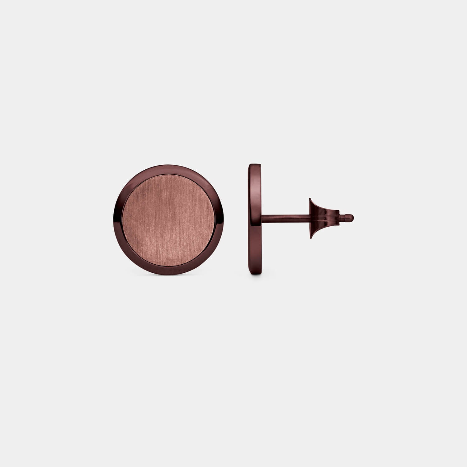 Brauner Orbis Ohrstecker (Paar)