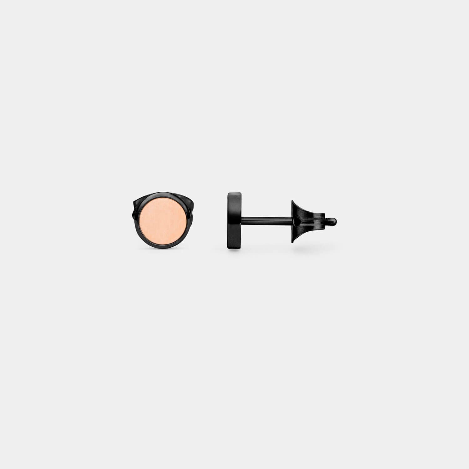 Kleiner, rosé Orbis Ohrstecker (Paar)