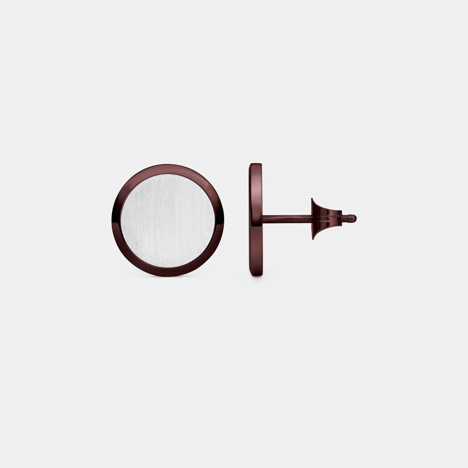 Brauner Orbis Ohrstecker (Paar)