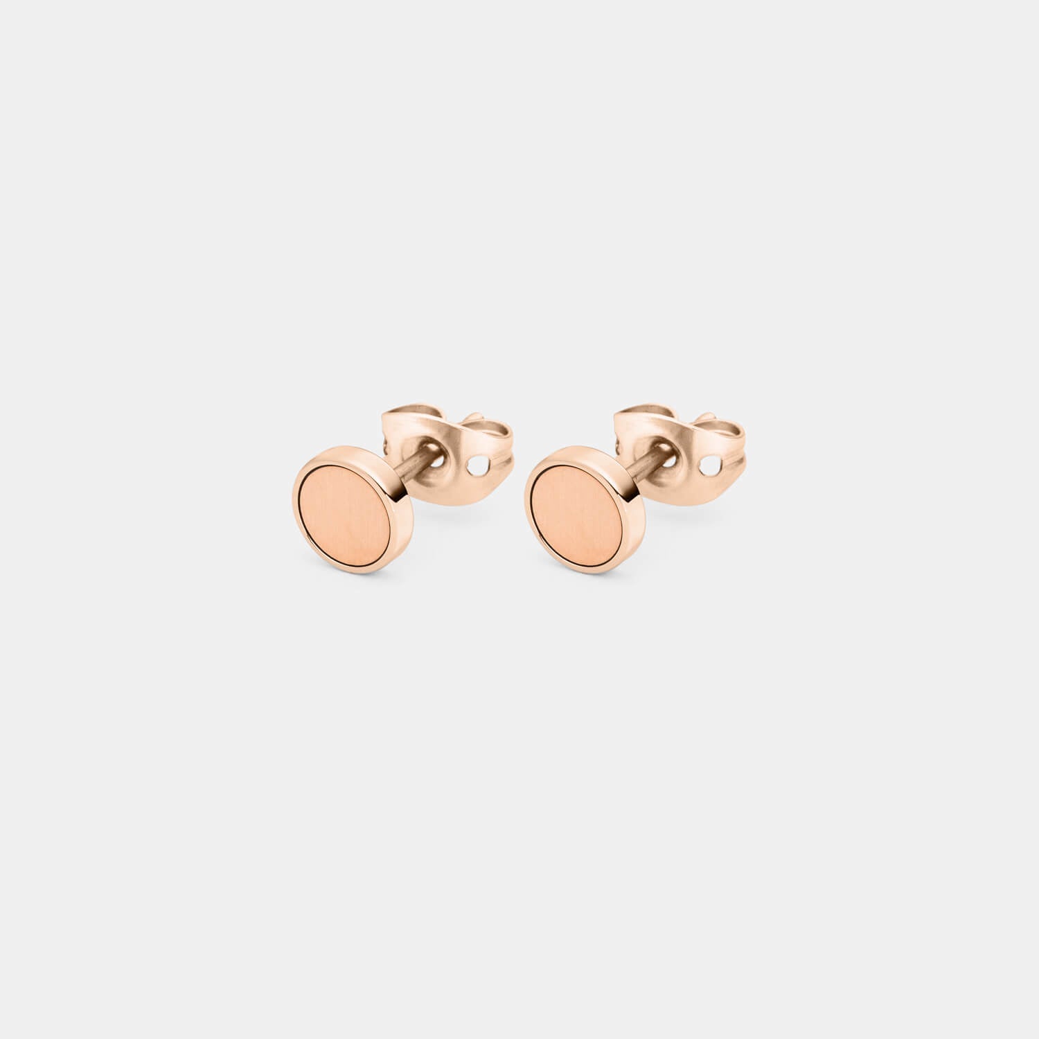 Kleiner, rosé Orbis Ohrstecker (Paar)