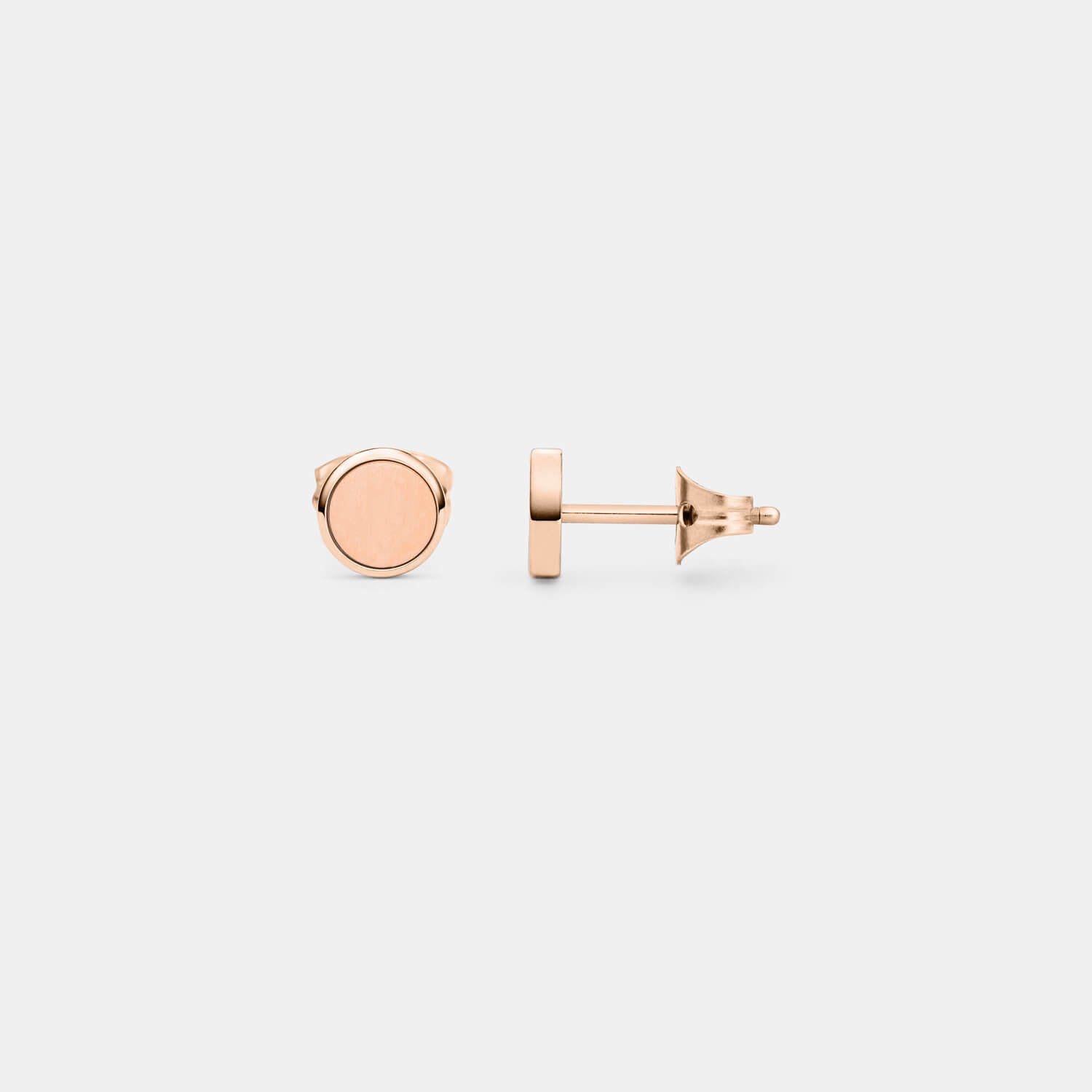 Kleiner, rosé Orbis Ohrstecker (Paar)