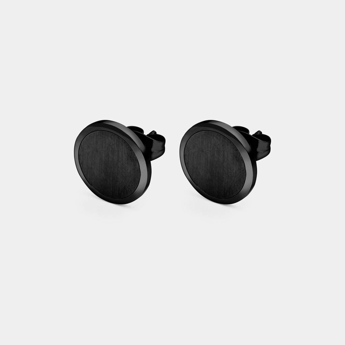 Schwarzer Orbis Ohrstecker (Paar)