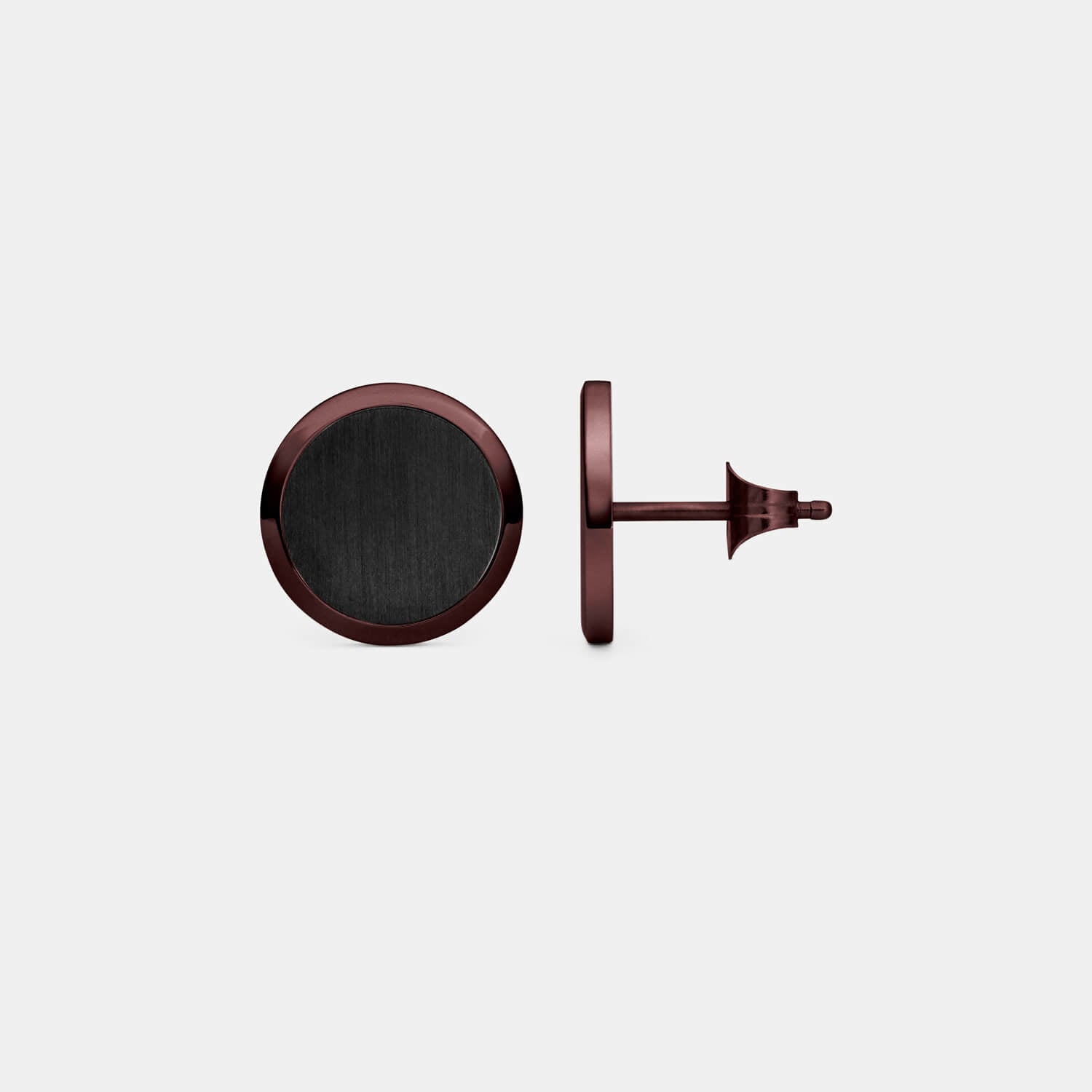 Brauner Orbis Ohrstecker (Paar)