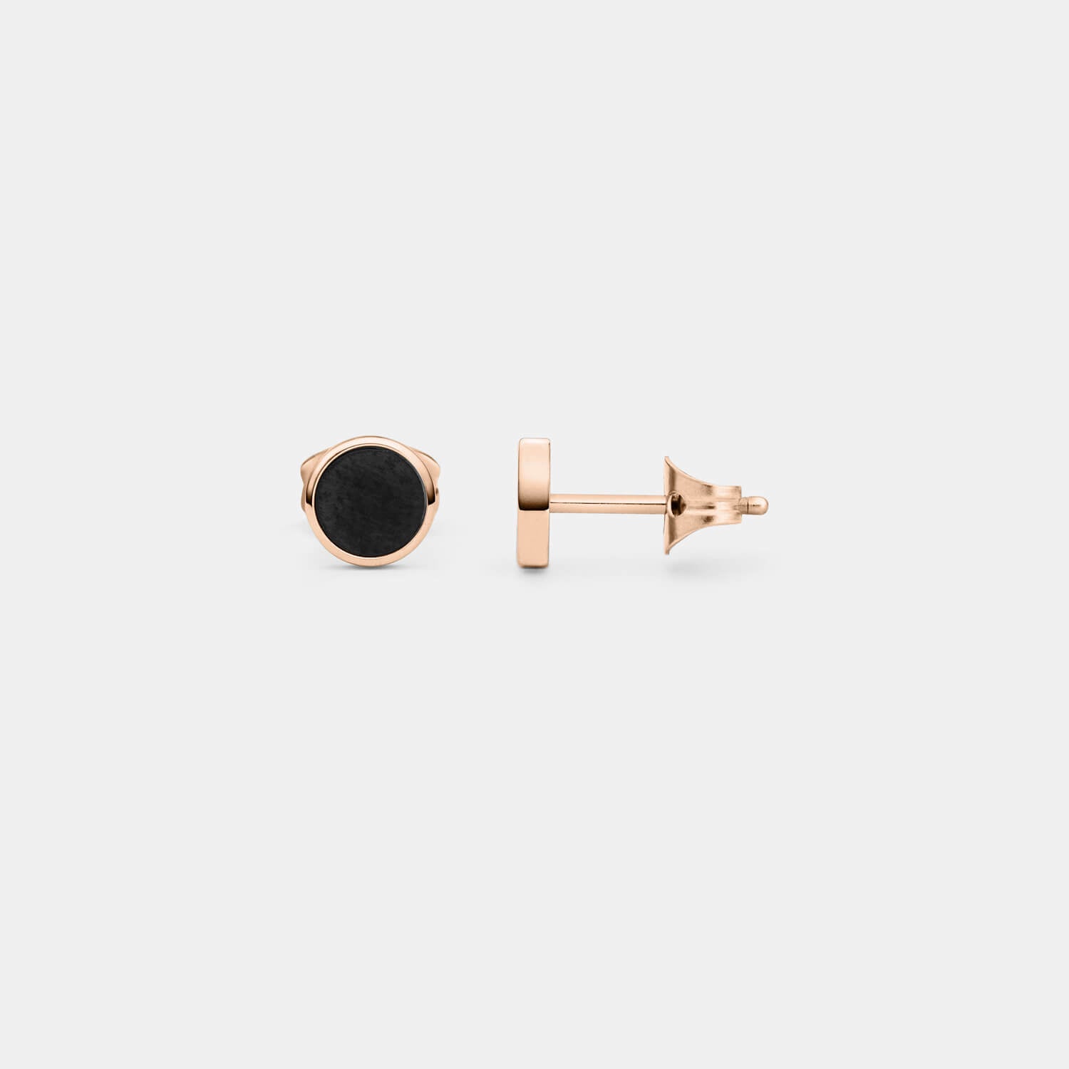 Kleiner, rosé Orbis Ohrstecker (Paar)