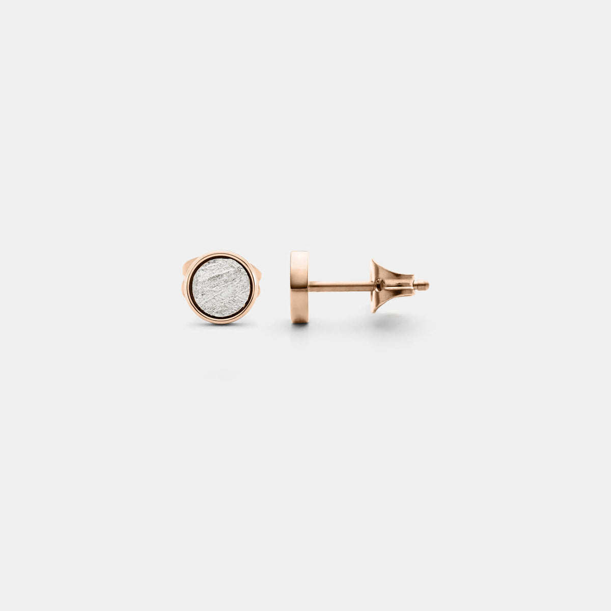 Kleiner, rosé Orbis Ohrstecker (Paar)