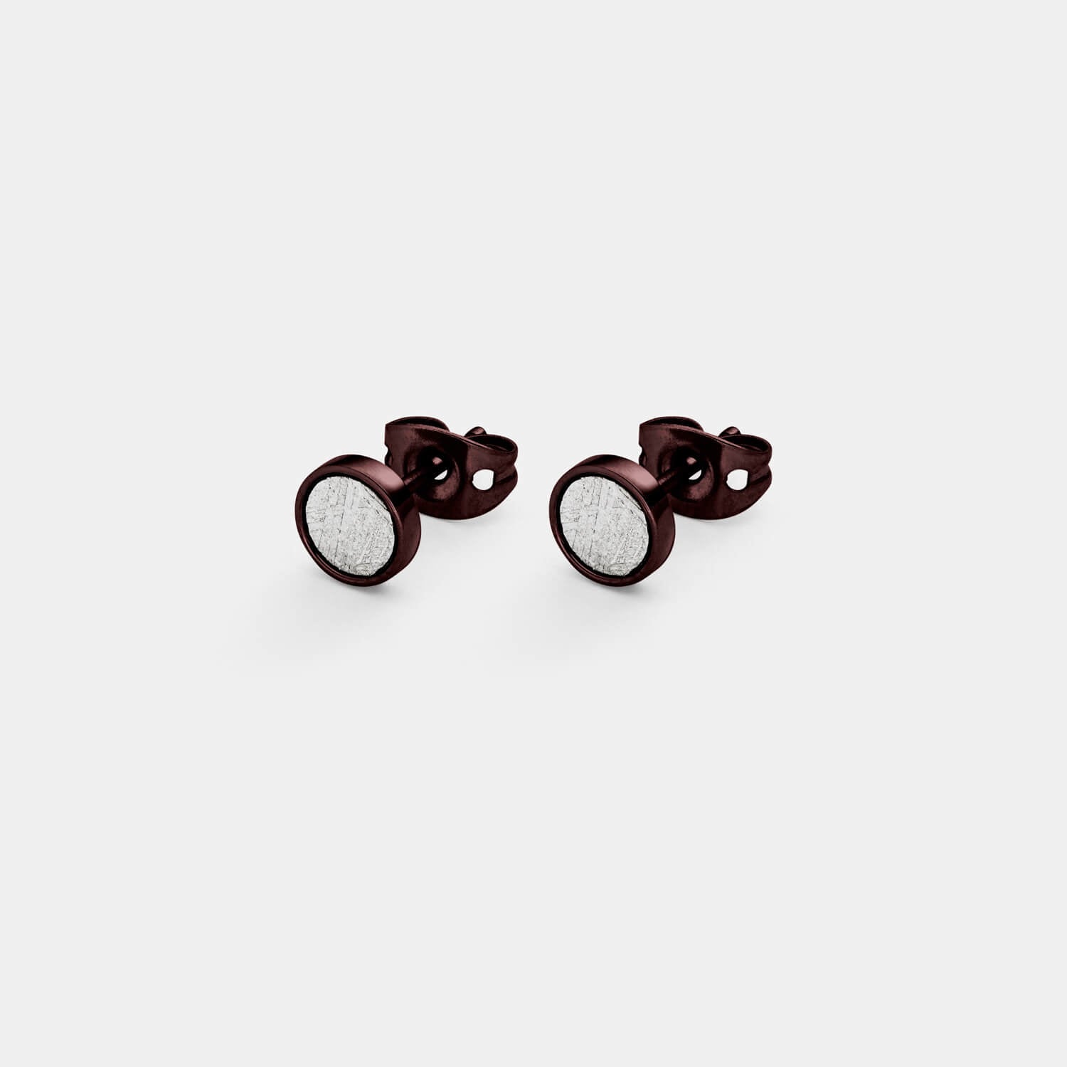 Kleiner, brauner Orbis Ohrstecker (Paar)