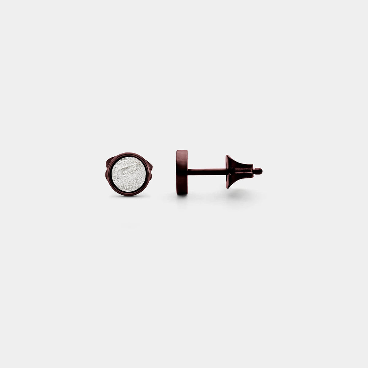 Kleiner, brauner Orbis Ohrstecker (Paar)