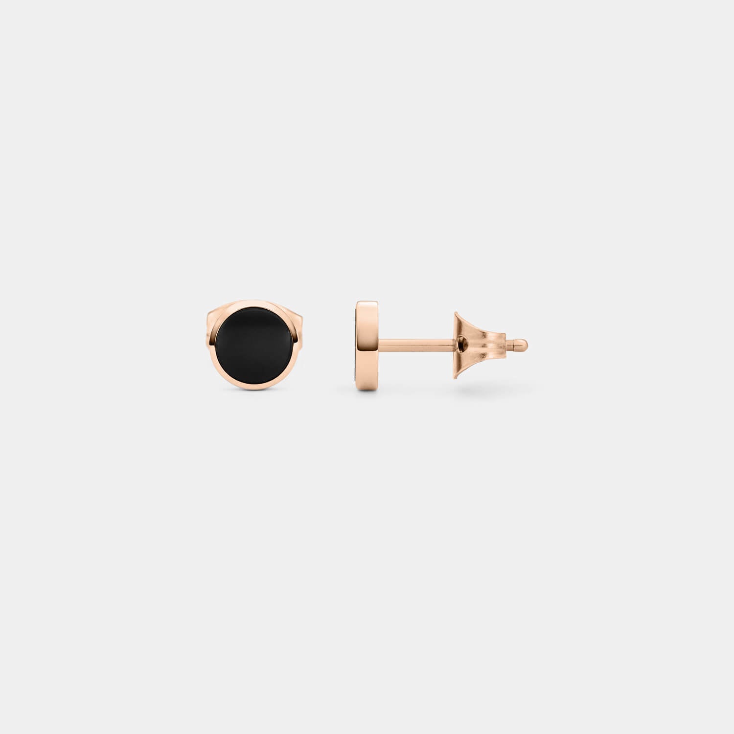 Kleiner, rosé Orbis Ohrstecker (Paar)