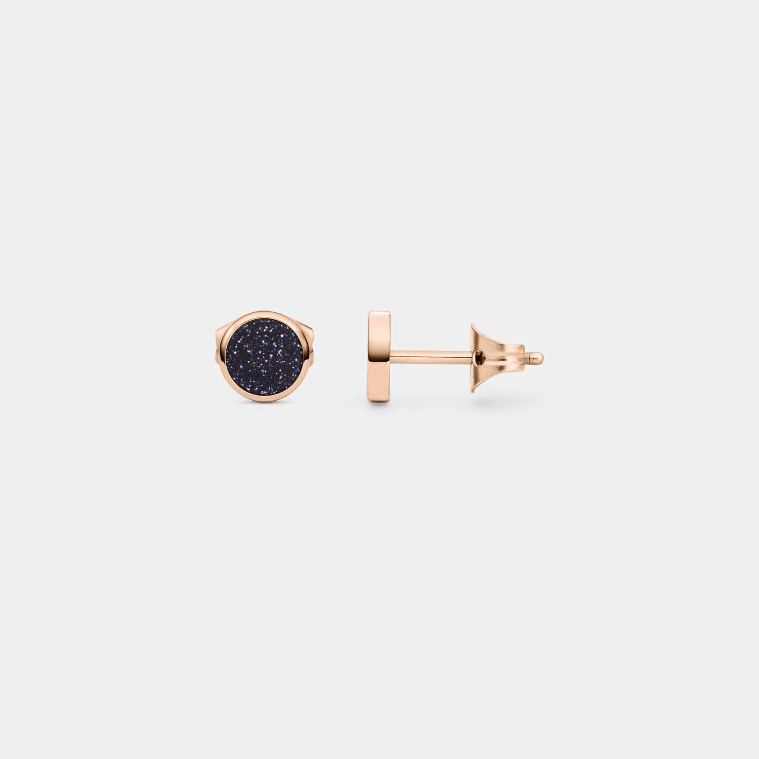 Kleiner, rosé Orbis Ohrstecker (Paar)