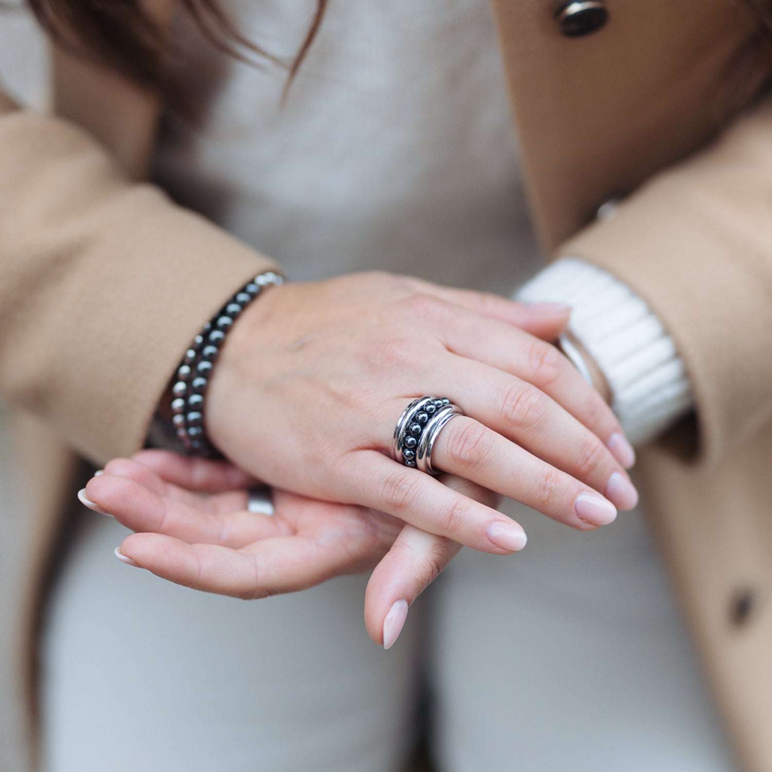 Sphere Ring, Hämatit