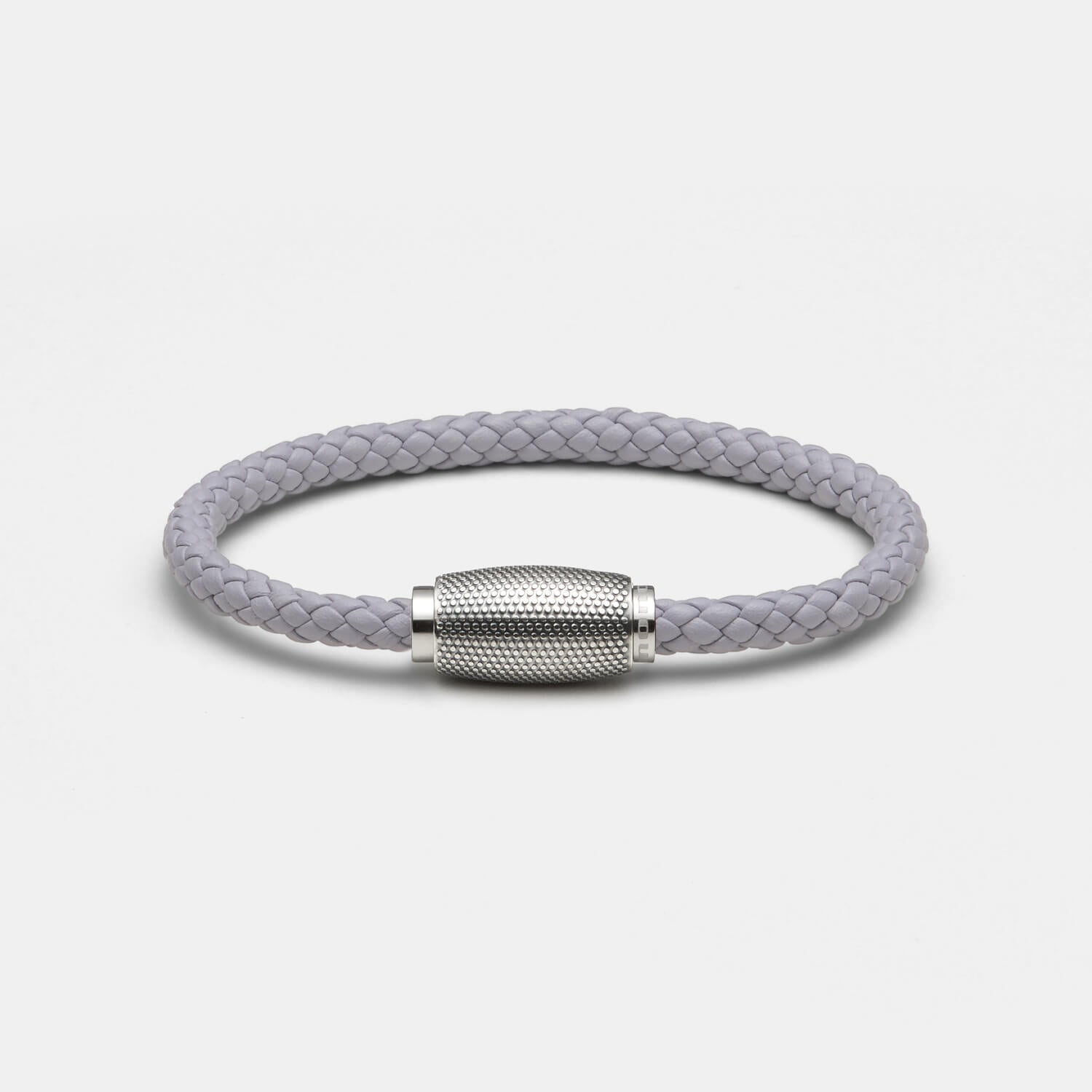 Business Rocker Armband, Leder, grau