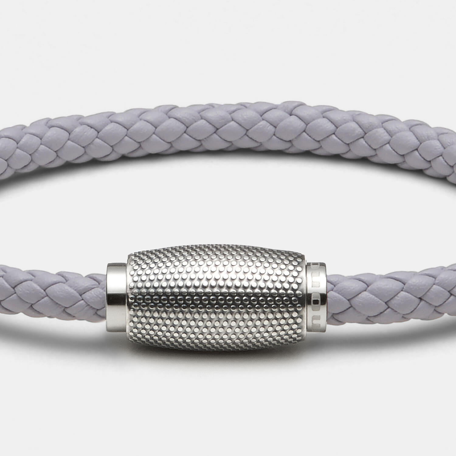 Business Rocker Armband, Leder, grau