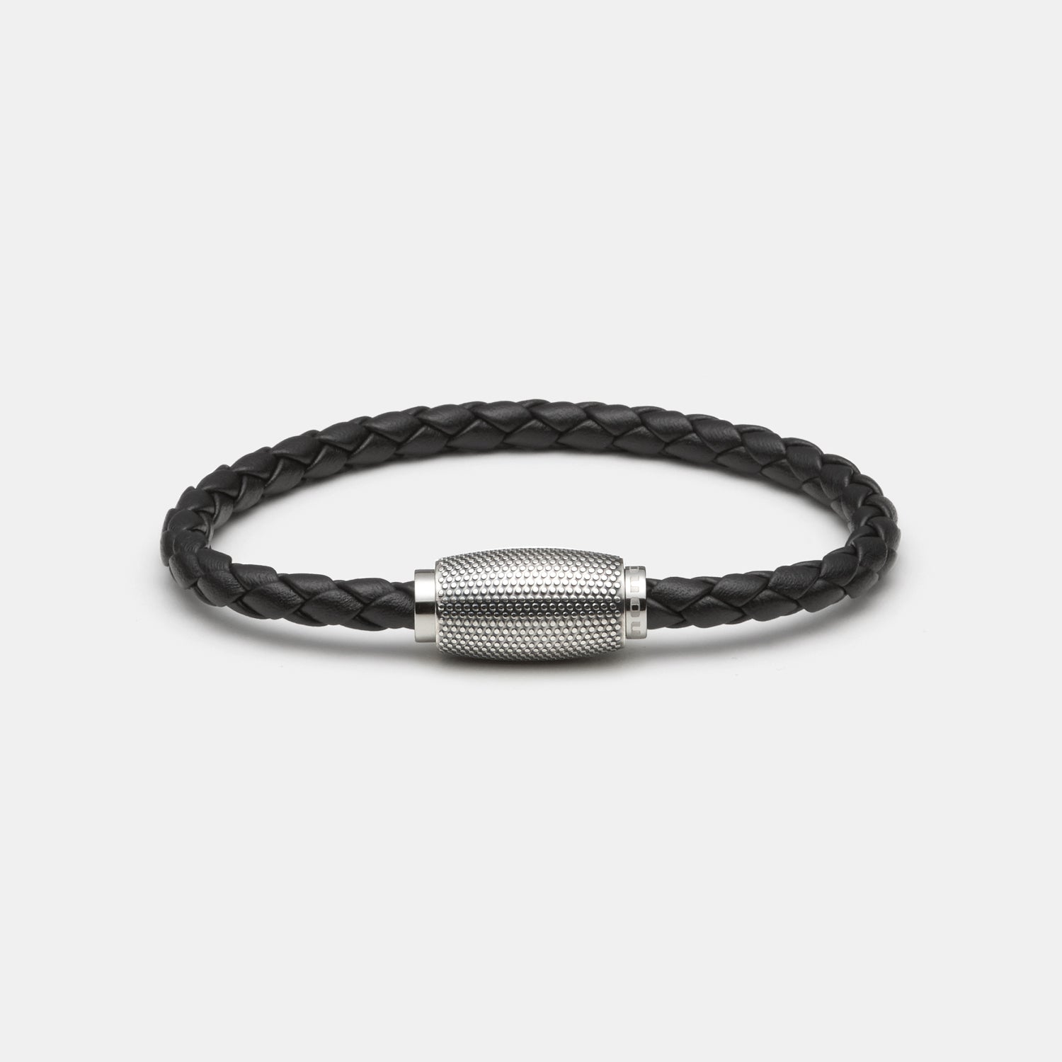 Business Rocker Armband, Leder, schwarz