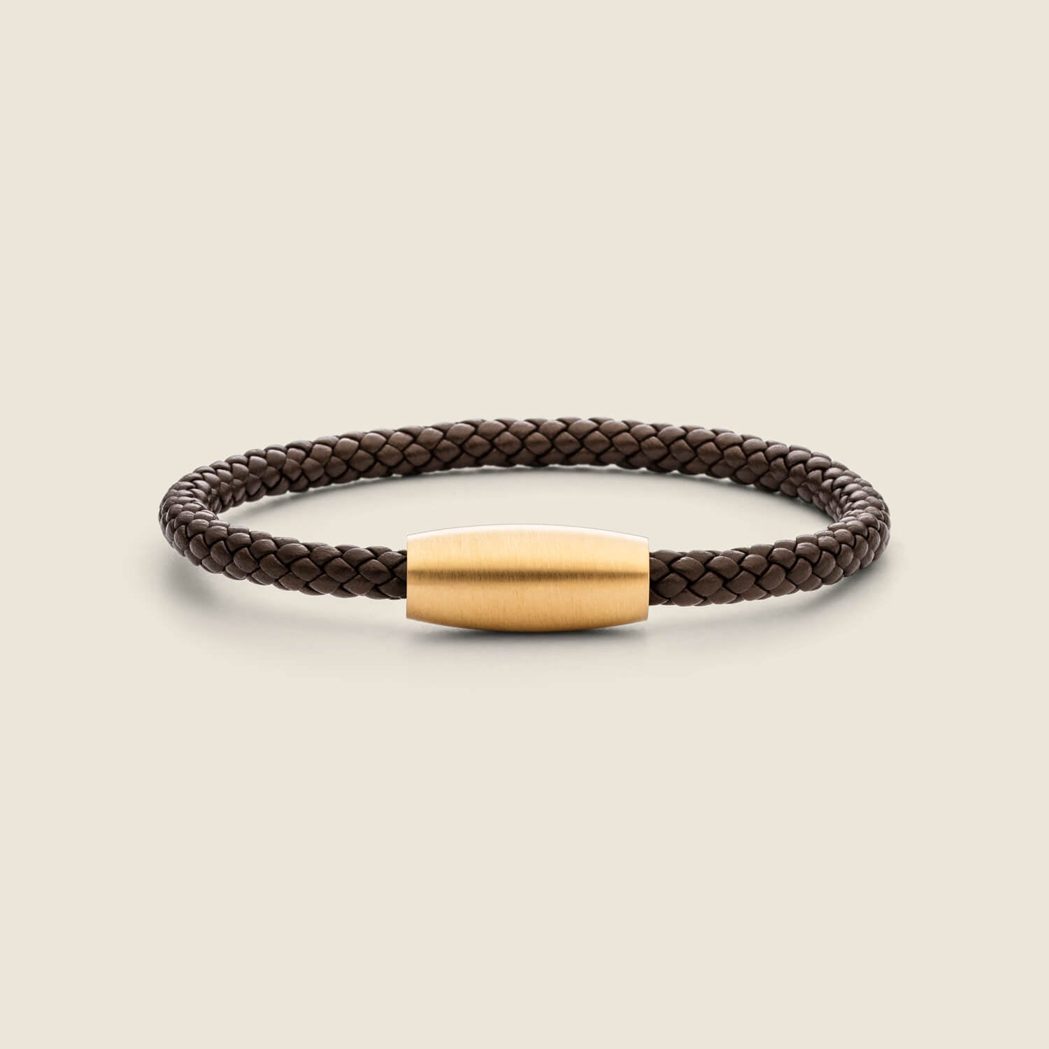 Golden Orbis Armband, Leder