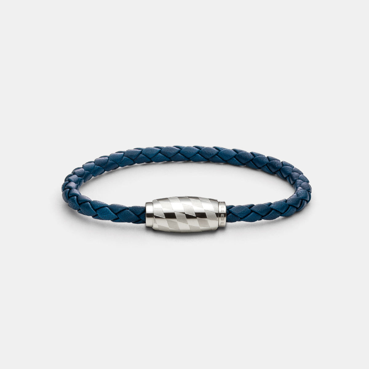 Armband, Leder, blau