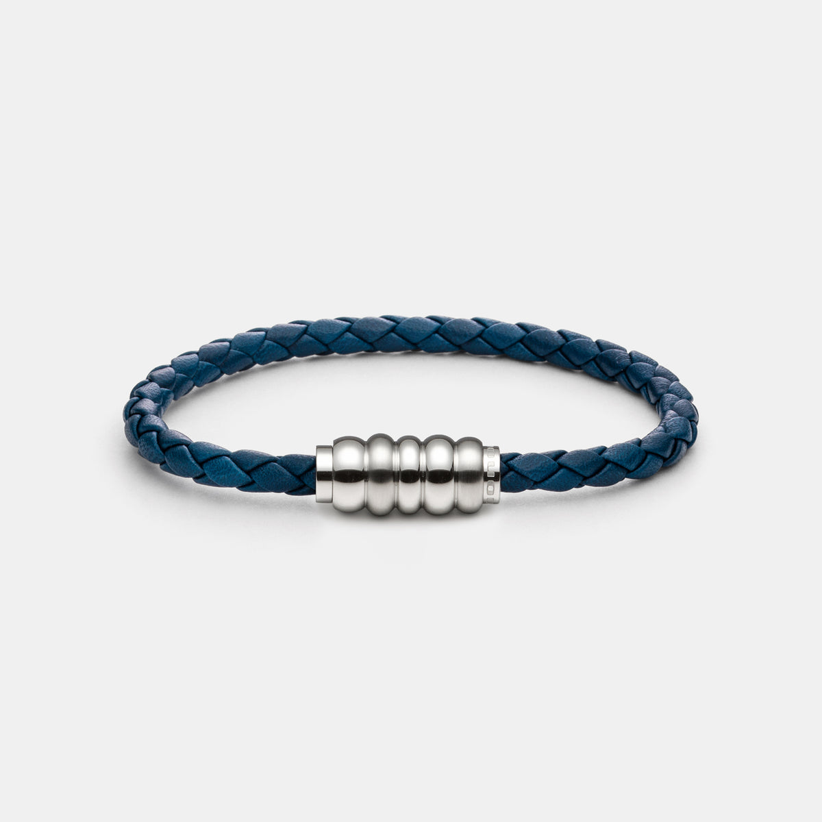 Armband, Leder, blau