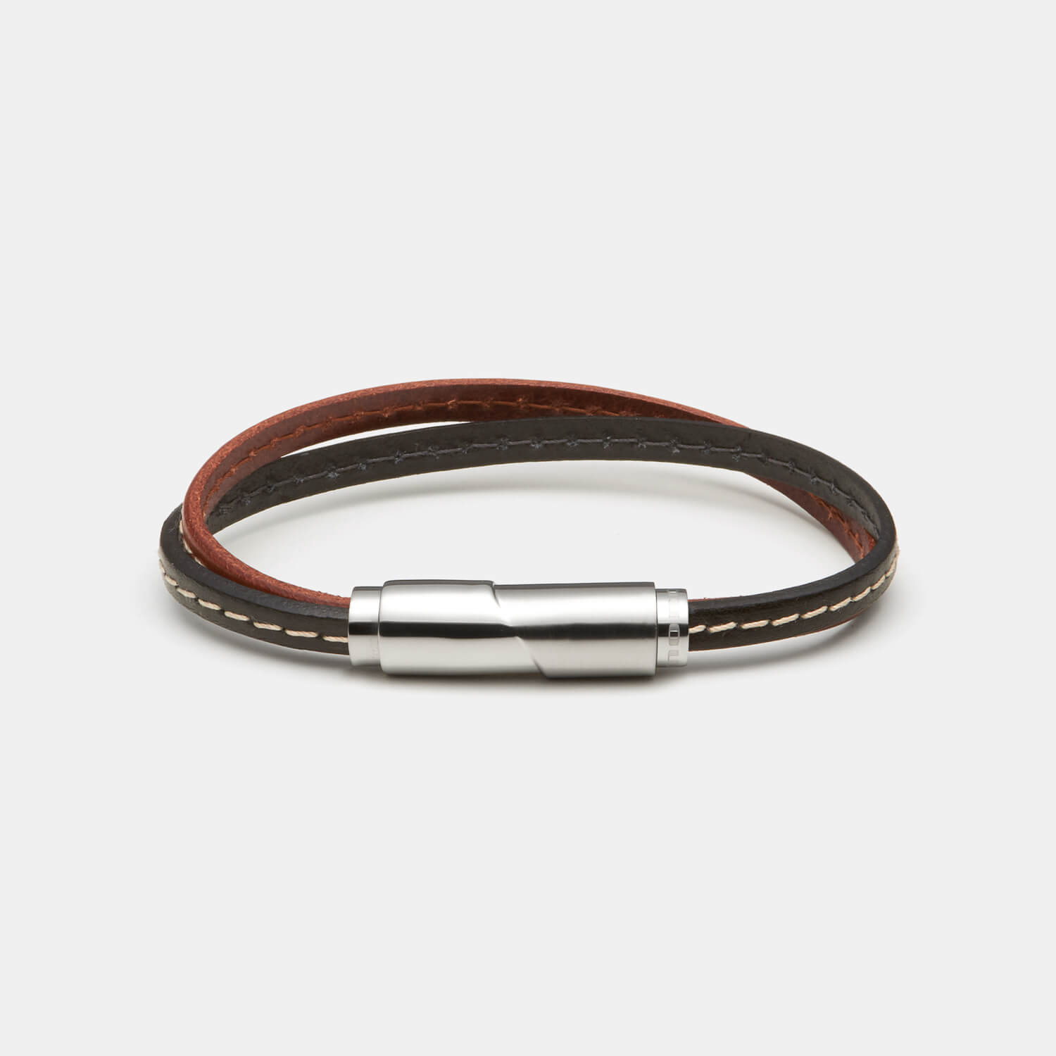 (mix&match)it! Armband, Leder, braun/schwarz