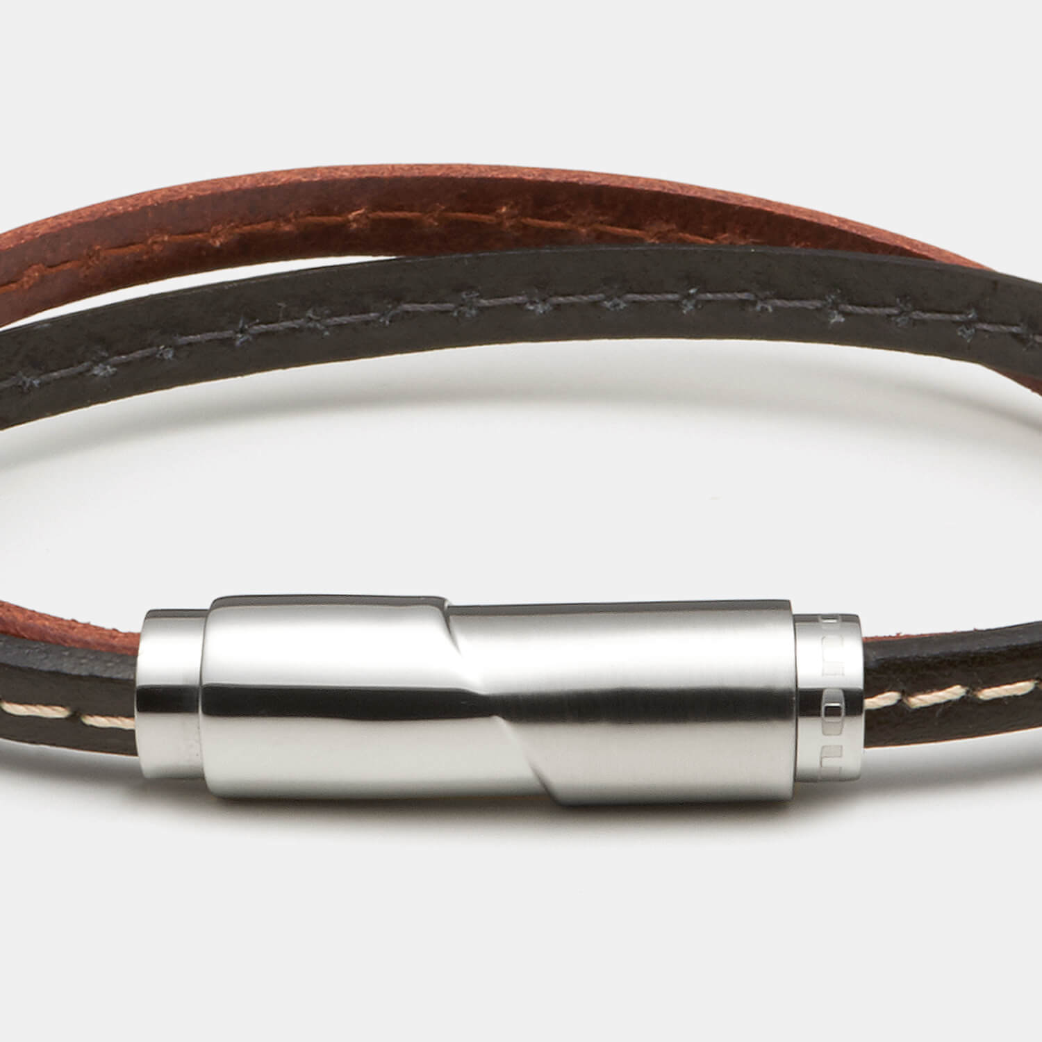 (mix&match)it! Armband, Leder, braun/schwarz