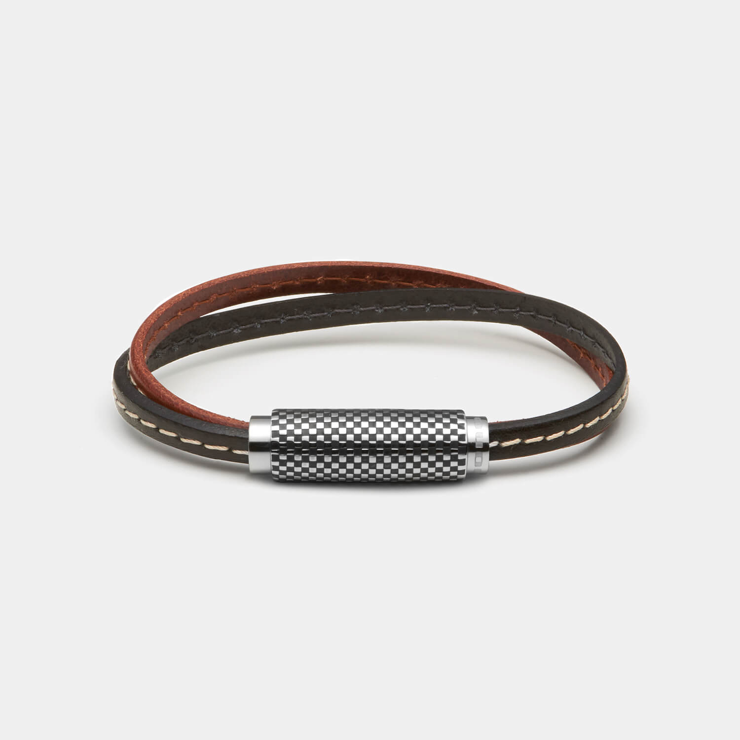 (mix&match)it! Armband, Leder, braun/schwarz