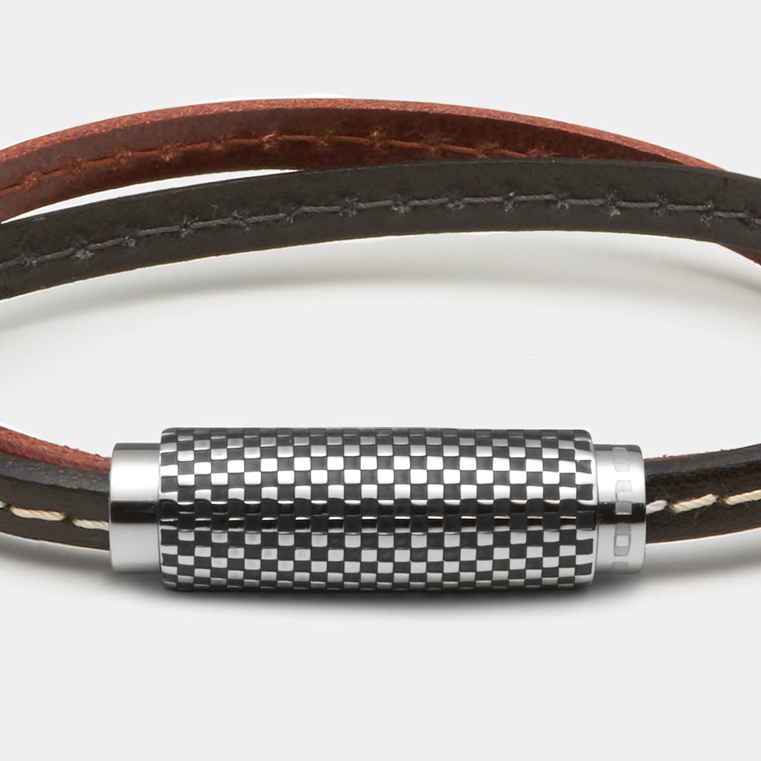 (mix&match)it! Armband, Leder, braun/schwarz