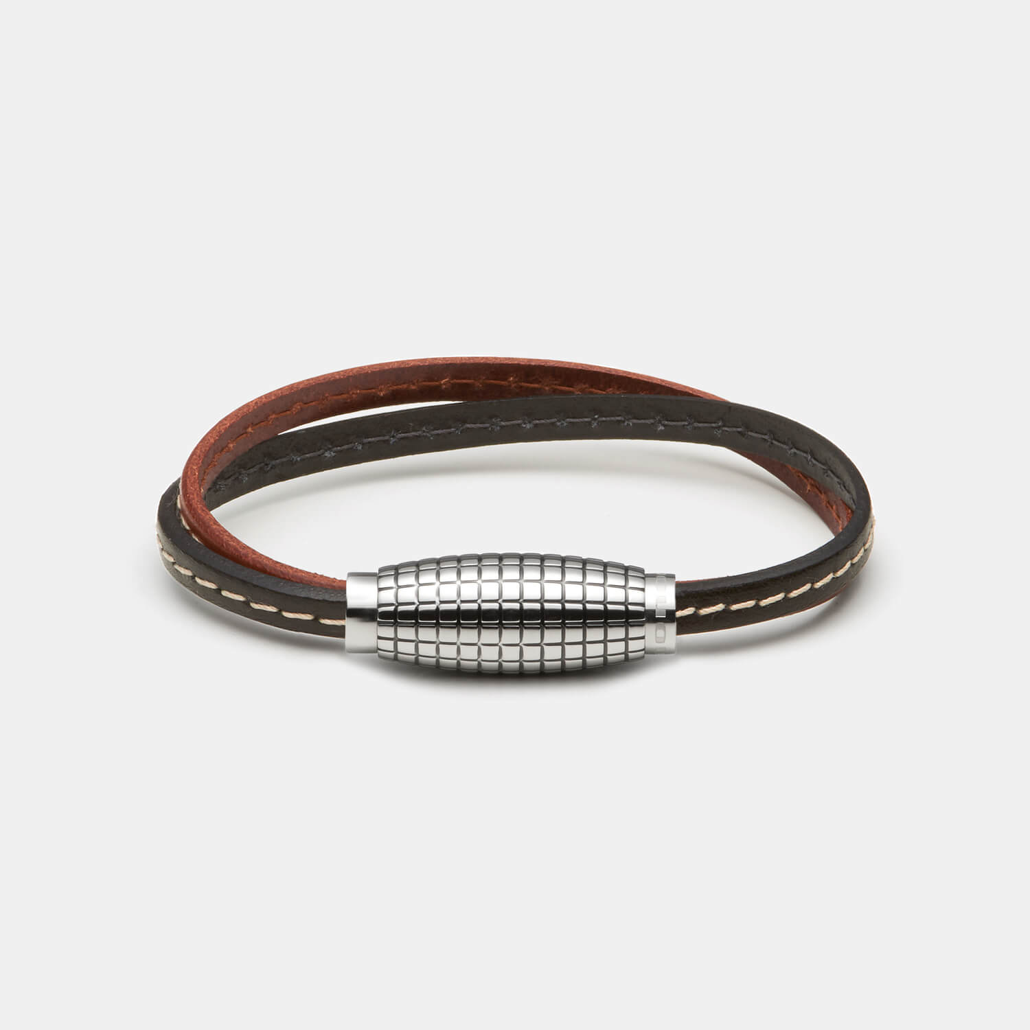 (mix&match)it! Armband, Leder, braun/schwarz