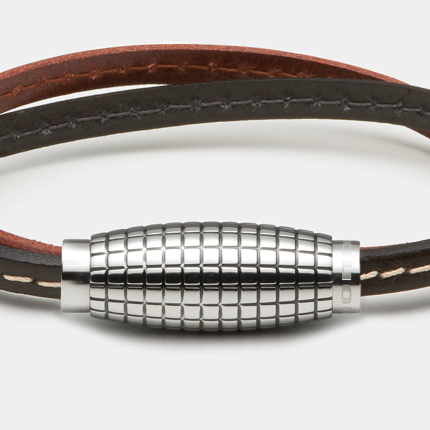 (mix&match)it! Armband, Leder, braun/schwarz