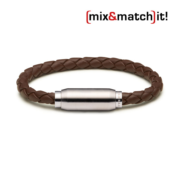 (mix&match)it! Armband, Leder, braun