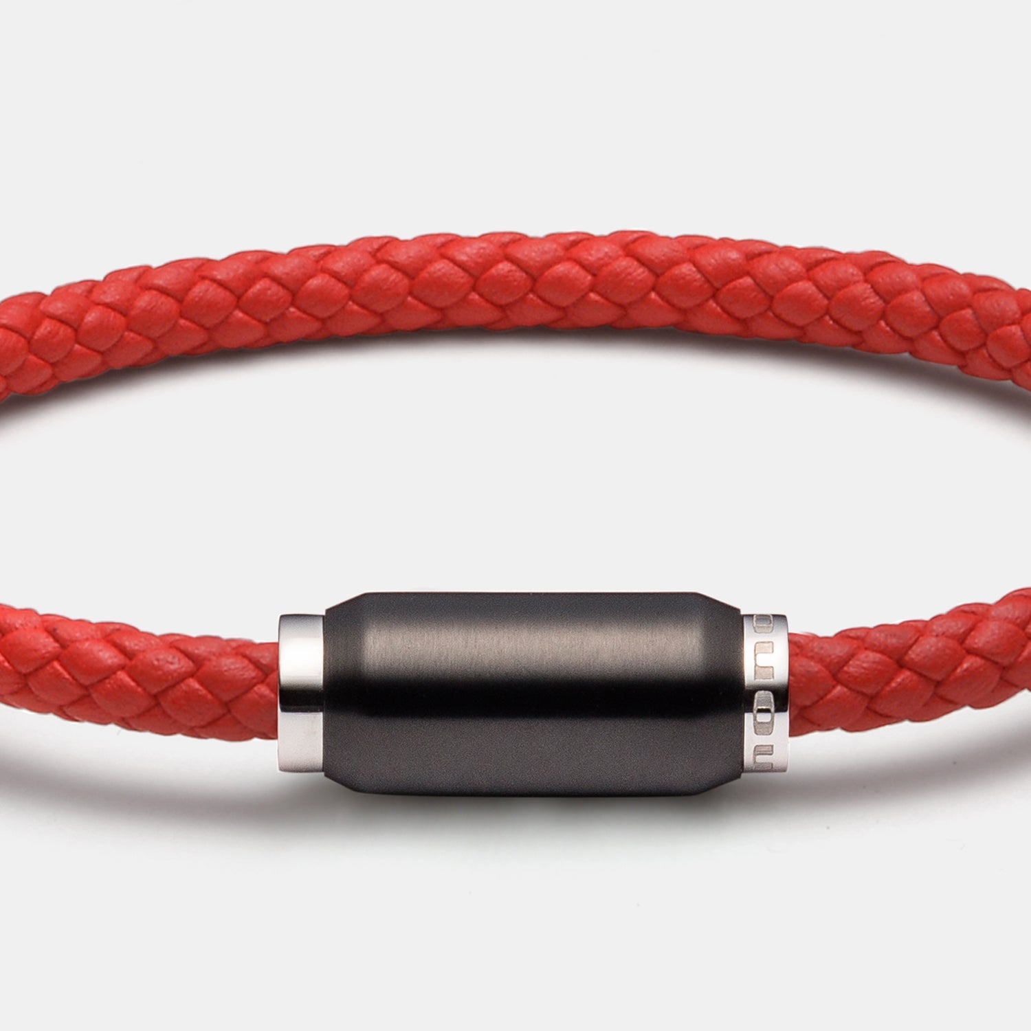 Armband, Leder, rot