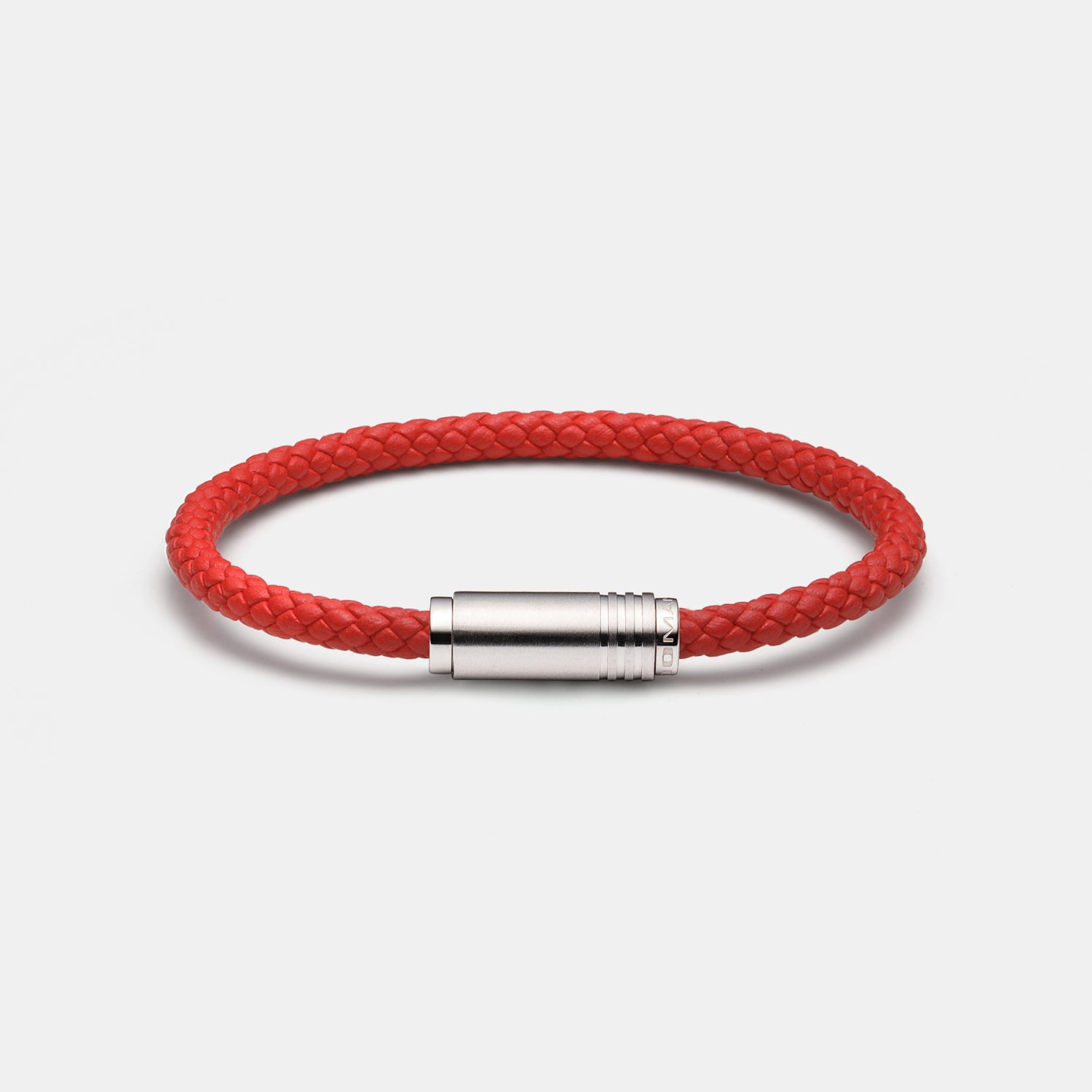 Armband, Leder, rot