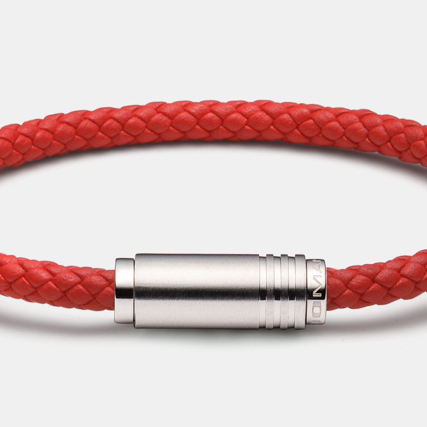 Armband, Leder, rot