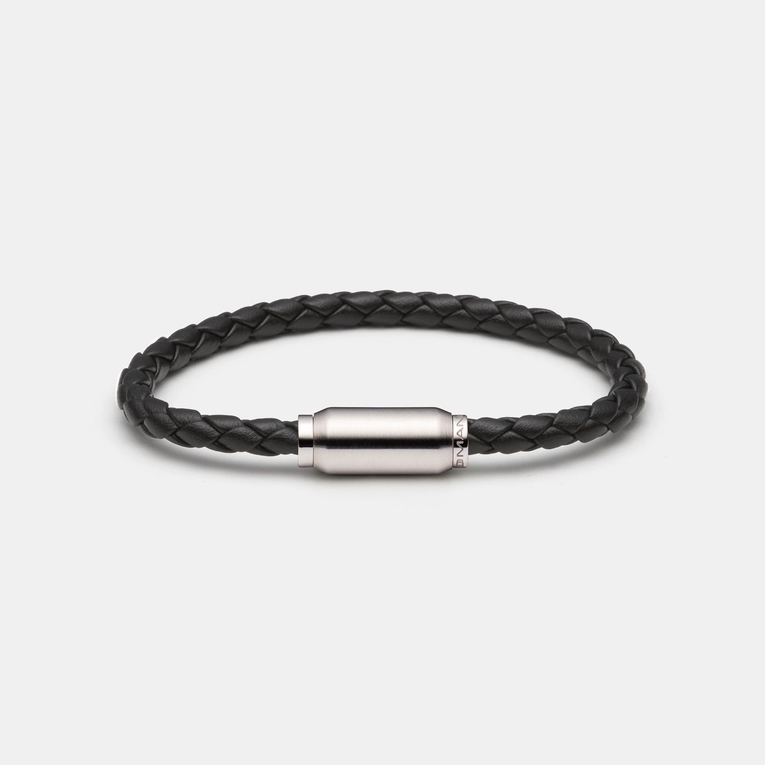Herren Armband, Leder, schwarz