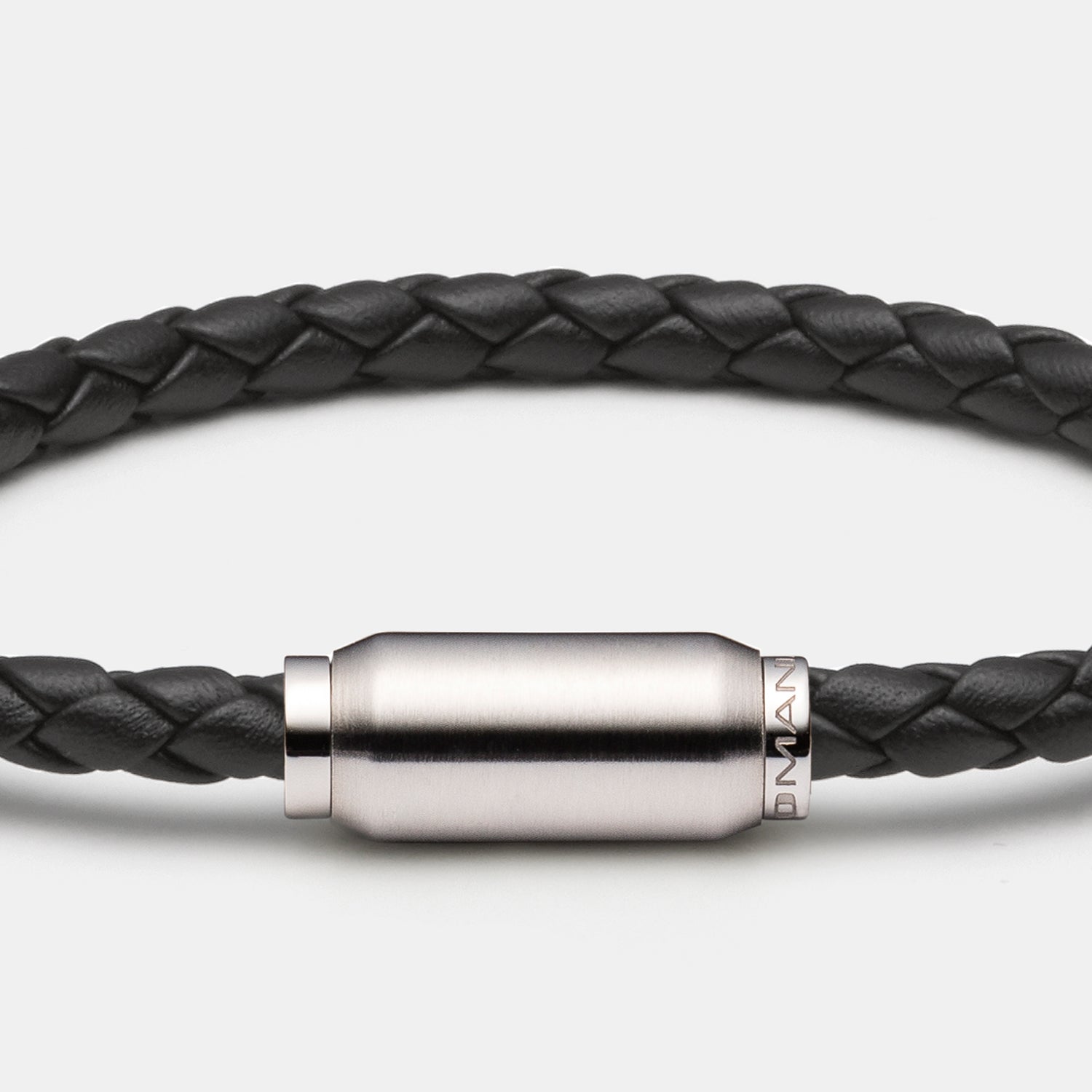 Herren Armband, Leder, schwarz