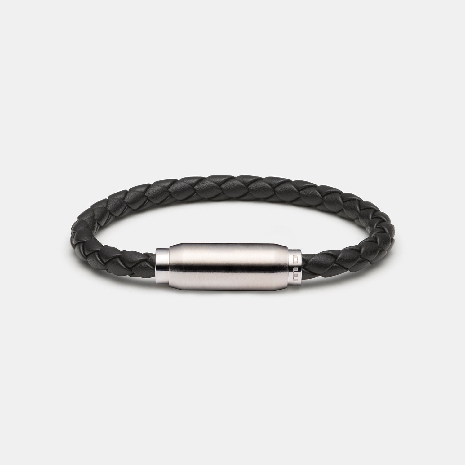 Herren Armband, Leder, schwarz